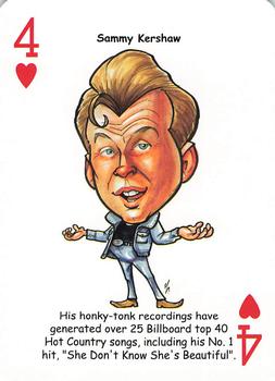 2019 Hero Decks Country Music Legends Playing Cards #4♥ Sammy Kershaw Front