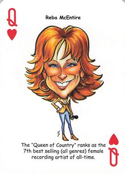 2019 Hero Decks Country Music Legends Playing Cards #Q♥ Reba McEntire Front