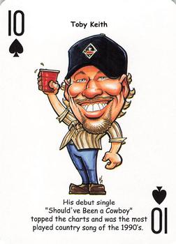 2019 Hero Decks Country Music Legends Playing Cards #10♠ Toby Keith Front