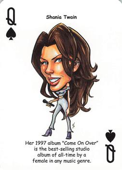 2019 Hero Decks Country Music Legends Playing Cards #Q♠ Shania Twain Front