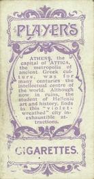 1900 Player's Cities of the World #21 Athens Back