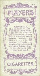 1900 Player's Cities of the World #22 Amsterdam Back