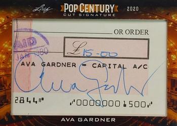 2020 Leaf Metal Pop Century - Pop Century Cuts #PCC-AG1 Ava Gardner Front