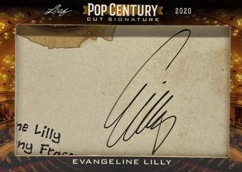 2020 Leaf Metal Pop Century - Pop Century Cuts #PCC-EL1 Evangeline Lilly Front