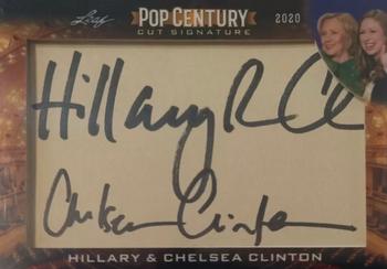 2020 Leaf Metal Pop Century - Pop Century Cuts #PCC-HCC Hillary Clinton / Chelsea Clinton Front