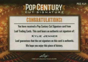 2020 Leaf Metal Pop Century - Pop Century Cuts #PCC-KJ1 Kylie Jenner Back
