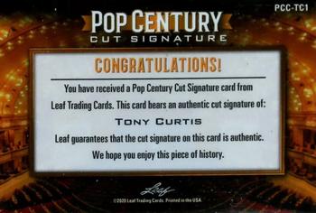 2020 Leaf Metal Pop Century - Pop Century Cuts #PCC-TC1 Tony Curtis Back