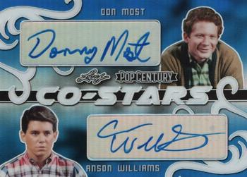 2020 Leaf Metal Pop Century - Co-Stars Dual Autographs Blue #CS-06 Don Most / Anson Williams Front