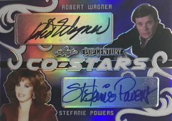 2020 Leaf Metal Pop Century - Co-Stars Dual Autographs Purple #CS-30 Robert Wagner / Stefanie Powers Front