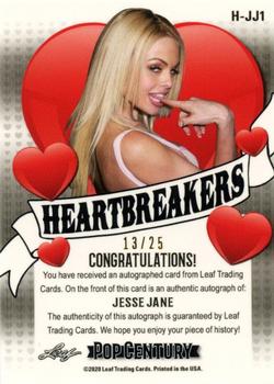 2020 Leaf Metal Pop Century - Heartbreakers Blue #H-JJ1 Jesse Jane Back