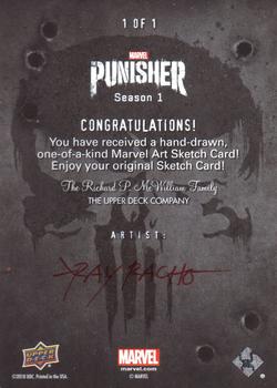 2020 Upper Deck The Punisher Season 1 - Sketch Artists #NNO Raymundo Racho Back