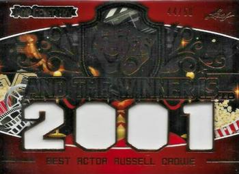 2020 Leaf Metal Pop Century - And The Winner Is... #ATW-21 Russell Crowe Front