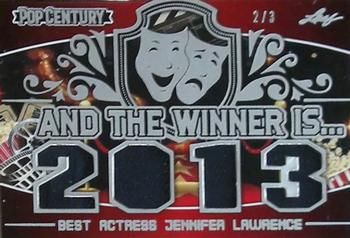 2020 Leaf Metal Pop Century - And The Winner Is... Silver #ATW-12 Jennifer Lawrence Front