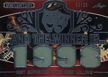 2020 Leaf Metal Pop Century - And The Winner Is... Platinum #ATW-20 Robin Williams Front