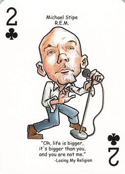 2019 Hero Decks Rock 'n Roll: A Tribute to Rock Playing Cards #2♣ Michael Stipe Front