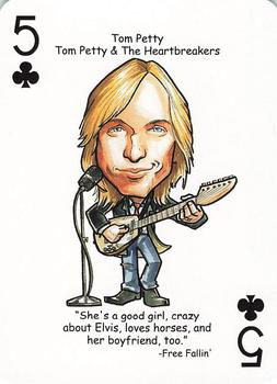 2019 Hero Decks Rock 'n Roll: A Tribute to Rock Playing Cards #5♣ Tom Petty Front