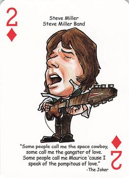 2019 Hero Decks Rock 'n Roll: A Tribute to Rock Playing Cards #2♦ Steve Miller Front