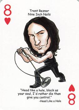 2019 Hero Decks Rock 'n Roll: A Tribute to Rock Playing Cards #8♥ Trent Reznor Front