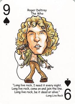 2019 Hero Decks Rock 'n Roll: A Tribute to Rock Playing Cards #9♠ Roger Daltrey Front