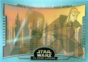2004 Topps Star Wars: Clone Wars - Battle Motion #B1 Anakin Skywalker Front