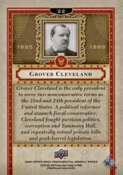 2020 Upper Deck Presidential Weekly Packs #22 Grover Cleveland Back