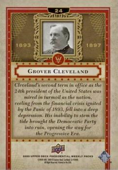 2020 Upper Deck Presidential Weekly Packs #24 Grover Cleveland Back