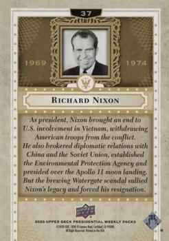 2020 Upper Deck Presidential Weekly Packs #37 Richard Nixon Back