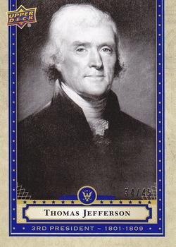 2020 Upper Deck Presidential Weekly Packs - Blue #3 Thomas Jefferson Front