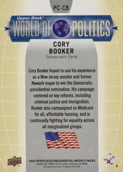 2020 Upper Deck Presidential Weekly Packs - World of Politics Primary Candidates #PC-CB Cory Booker Back