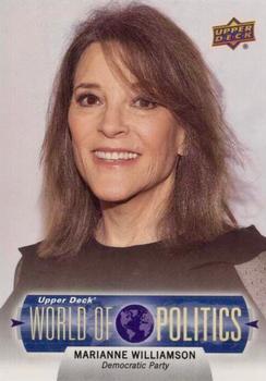 2020 Upper Deck Presidential Weekly Packs - World of Politics Primary Candidates #PC-MW Marianne Williamson Front