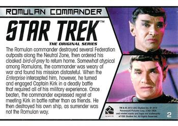 2014 Rittenhouse Star Trek Aliens  #2 Romulan Commander Back