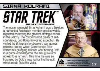 2014 Rittenhouse Star Trek Aliens  #17 Sirna Kolrami Back