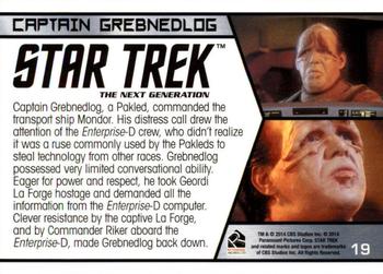 2014 Rittenhouse Star Trek Aliens  #19 Captain Grebnedlog Back