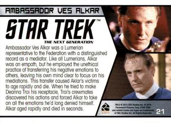 2014 Rittenhouse Star Trek Aliens  #21 Ambassador Ves Alkar Back