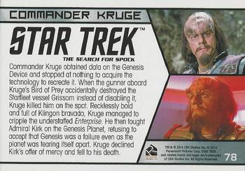 2014 Rittenhouse Star Trek Aliens  #78 Commander Kruge Back