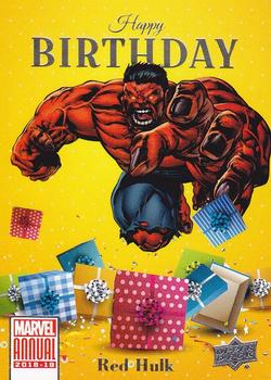 2018-19 Upper Deck Marvel Annual - Happy Birthday e-Pack Achievements #HB2 Red Hulk Front
