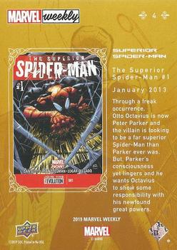 2019 Upper Deck Marvel Weekly #4 Superior Spider-Man Back