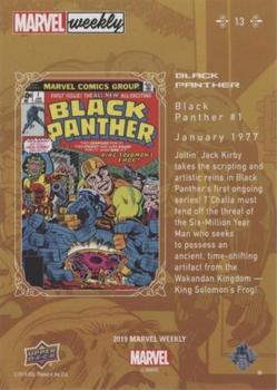 2019 Upper Deck Marvel Weekly #13 Black Panther Back