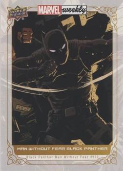 2019 Upper Deck Marvel Weekly #15 Man Without Fear Black Panther Front