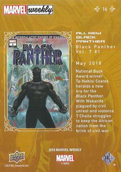 2019 Upper Deck Marvel Weekly #16 All New Black Panther Back
