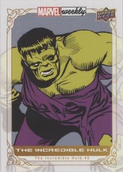 2019 Upper Deck Marvel Weekly #18 The Incredible Hulk Front