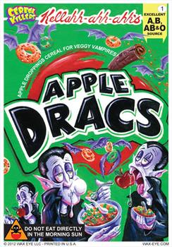2012 Wax Eye Cereal Killers Series 2 #1 Apple Dracs Front