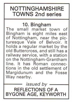 2009 Reflections of a Bygone Age Nottinghamshire Towns 2nd Series #10 Bingham Back