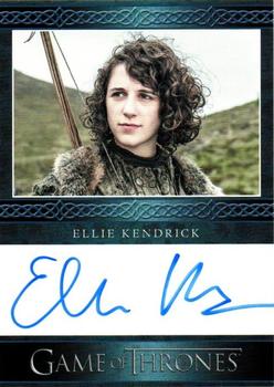 2014 Rittenhouse Game of Thrones Season 3 - Autographs Blue #NNO Ellie Kendrick Front