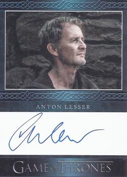 2014 Rittenhouse Game of Thrones Season 3 - Autographs Blue #NNO Anton Lesser Front