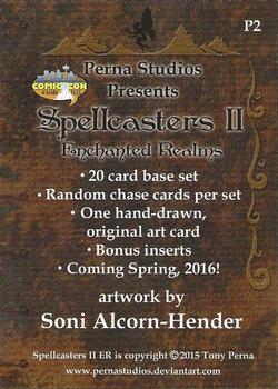 2016 Perna Studios Spellcaster II: Enchanted Realms - Promos #P2 Soni Alcorn-Hender Back