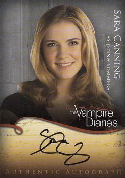 2011 Cryptozoic The Vampire Diaries Season 1 - Autographs #A9 Sara Canning Front