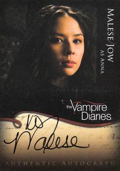 2011 Cryptozoic The Vampire Diaries Season 1 - Autographs #A19 Malese Jow Front