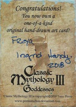 2018 Perna Studios Classic Mythology III: Goddesses - Artist Sketches #NNO Ingrid Hardy Back
