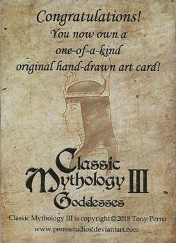 2018 Perna Studios Classic Mythology III: Goddesses - Artist Sketches #NNO Juri H. Chinchilla Back